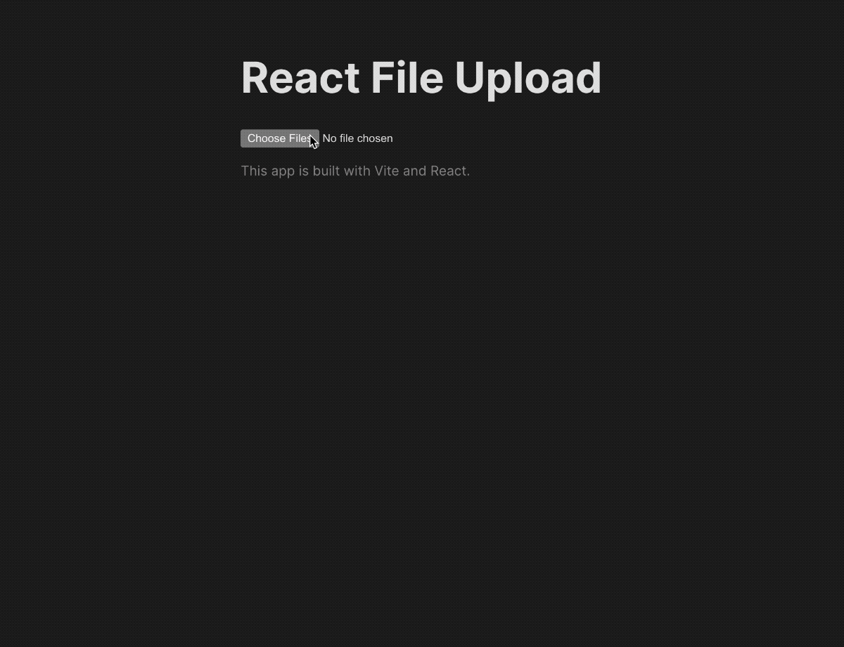 Multiple files upload in React with status indicator