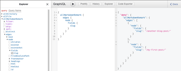 A code explorer with GraphQL.
